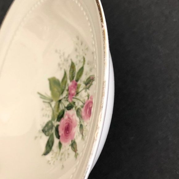 Vintage Hall Superior Quality Heather Rose 5 1/8” Fruit Berry Bowls Set of four. - Picture 5 of 7